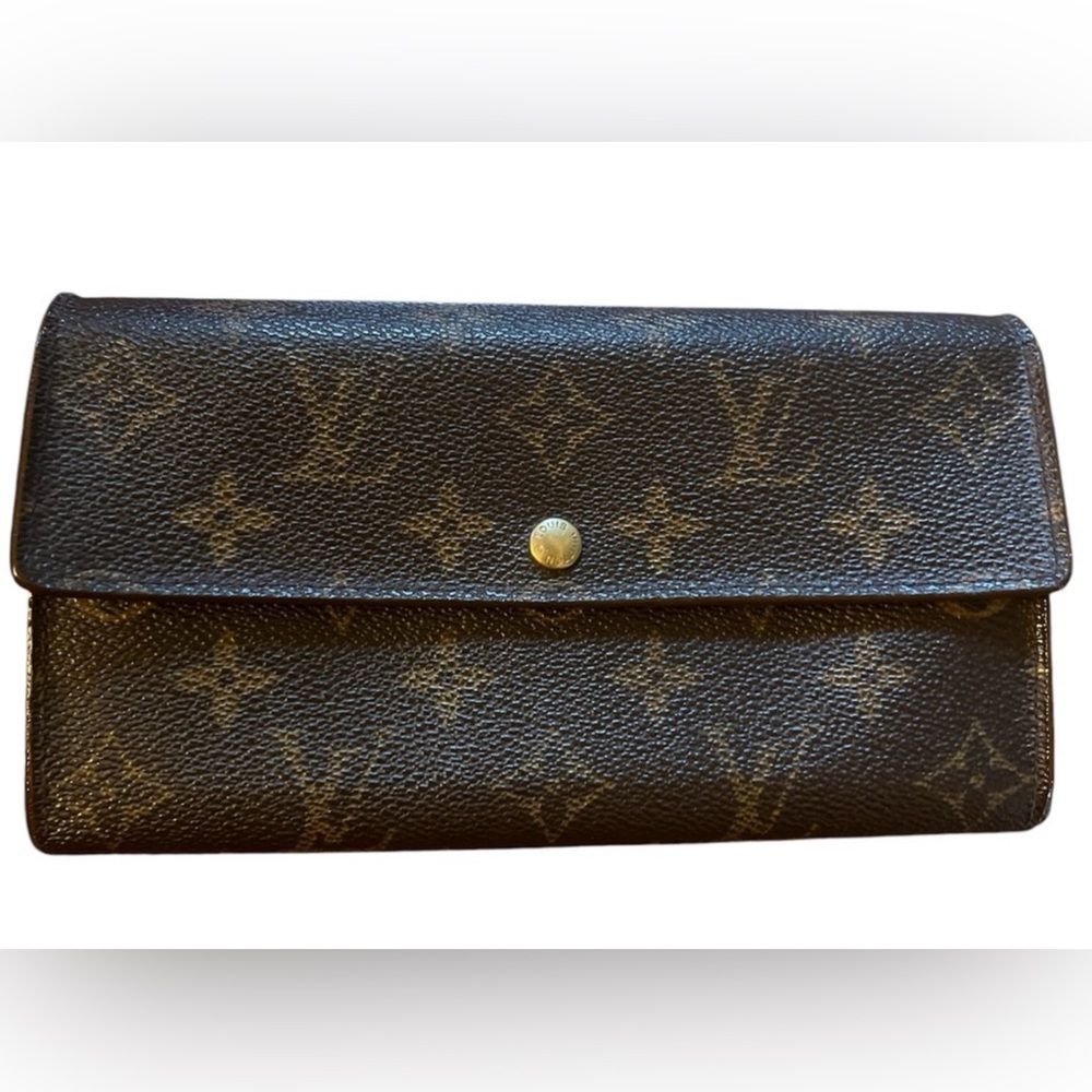 Louis Vuitton Brown Porte Monogram Wallet
